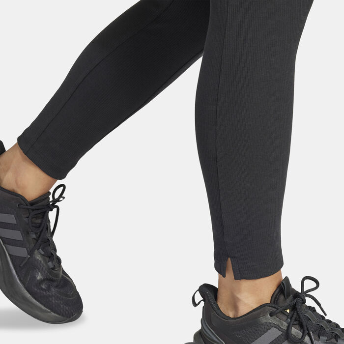 adidas Women's Lounge 7/8 Training Leggings Black adidas Women's Lounge 7/8 Training Leggings Black image number 4