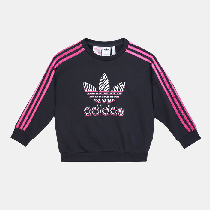 adidas Originals Kids' Graphic Print Sweatshirt (Older Kids) Black adidas Originals Kids' Graphic Print Sweatshirt (Older Kids) Black image number 0