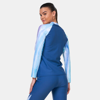 Arena Women's Modesty Long Sleeve Swimming Rashguard Multi Arena Women's Modesty Long Sleeve Swimming Rashguard Multi
