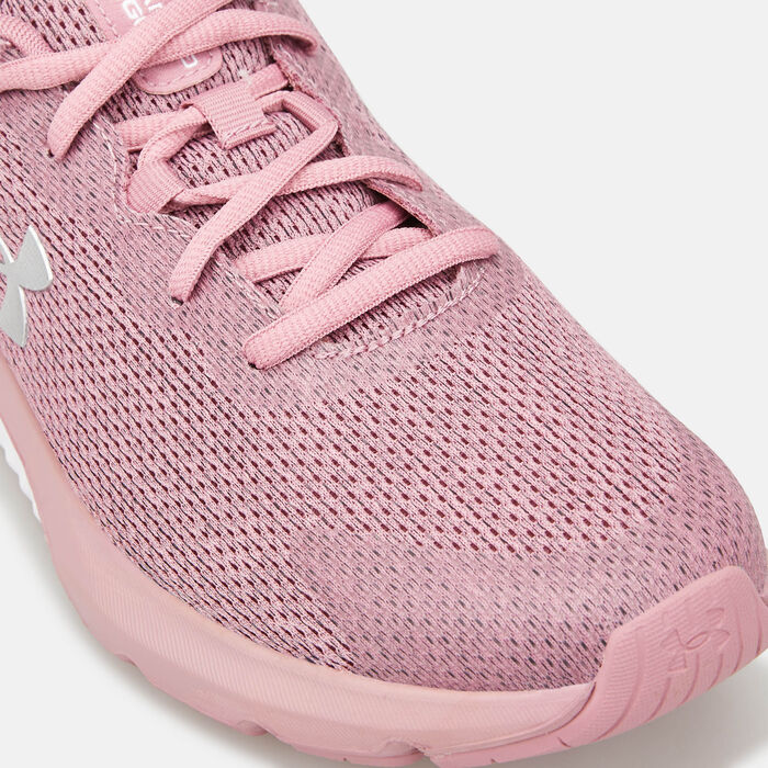 Under Armour Women's UA Charged Rogue 3 Knit Running Shoe Pink image number 5