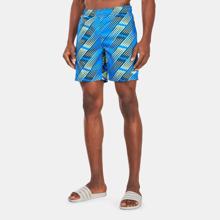 Speedo Men's Sport Allover 18-Inch Swimming Shorts Blue Speedo Men's Sport Allover 18-Inch Swimming Shorts Blue image number 0