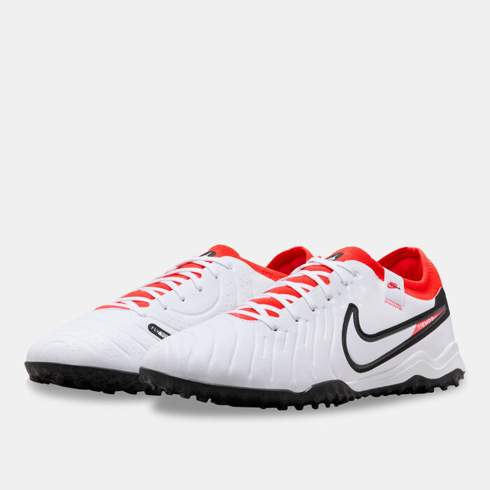 Nike Men's Tiempo Legend 10 Pro Turf Ground Football Shoe White image number 1