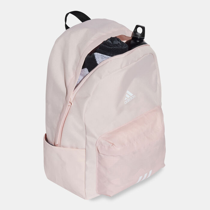 adidas Men's Classic Badge of Sport 3-Stripes Backpack Pink adidas Men's Classic Badge of Sport 3-Stripes Backpack Pink image number 2