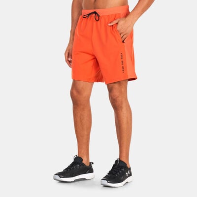 SQUATWOLF Men's Statement Ribbed Flex Shorts Orange SQUATWOLF Men's Statement Ribbed Flex Shorts Orange