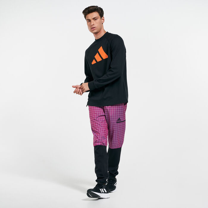 adidas Men's Z.N.E. Sportswear Primeblue Trackpants Purple image number 2