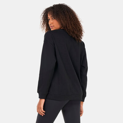 Timberland Women's Checkered Logo Sweatshirt Black