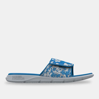 Under Armour Men's UA Ignite Pro Graphic Strap Slides Grey Under Armour Men's UA Ignite Pro Graphic Strap Slides Grey