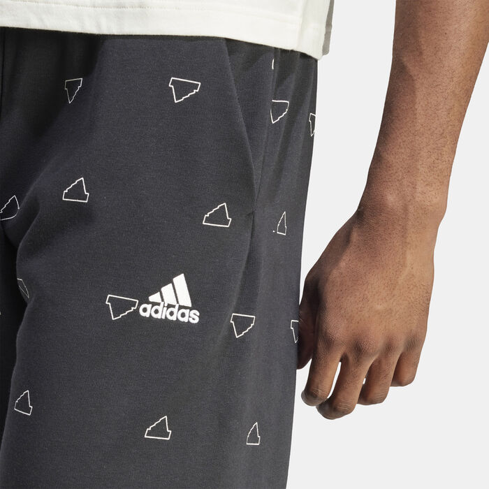 adidas Men's Seasonal Essentials Monogram Graphic Shorts Black adidas Men's Seasonal Essentials Monogram Graphic Shorts Black image number 4