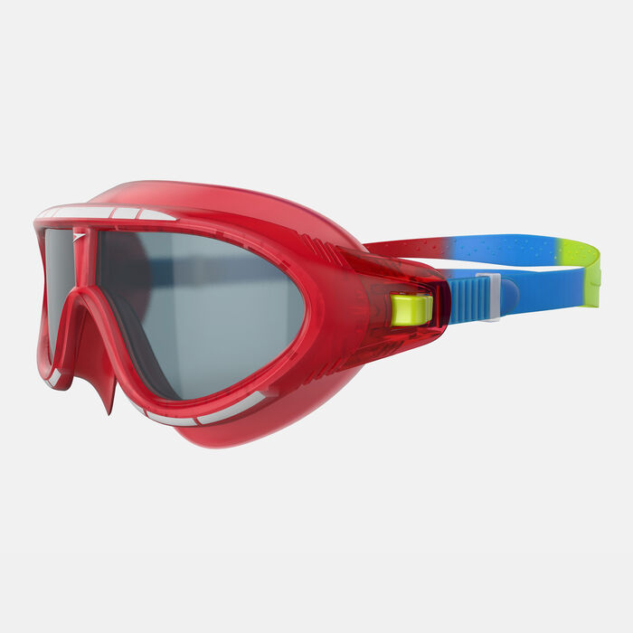 Speedo Kids' Biofuse Rift Swimming Goggles Red image number 2