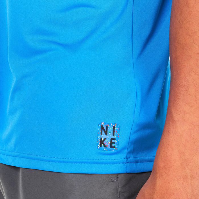 Nike Swim Men's Rashguard Blue Nike Swim Men's Rashguard Blue image number 3