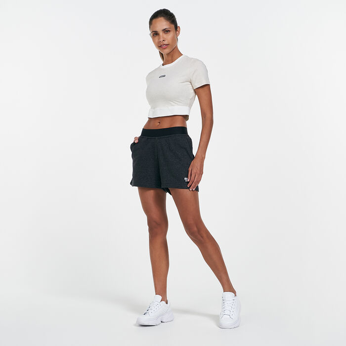 adidas Women's R.Y.V. Cropped T-Shirt White image number 2