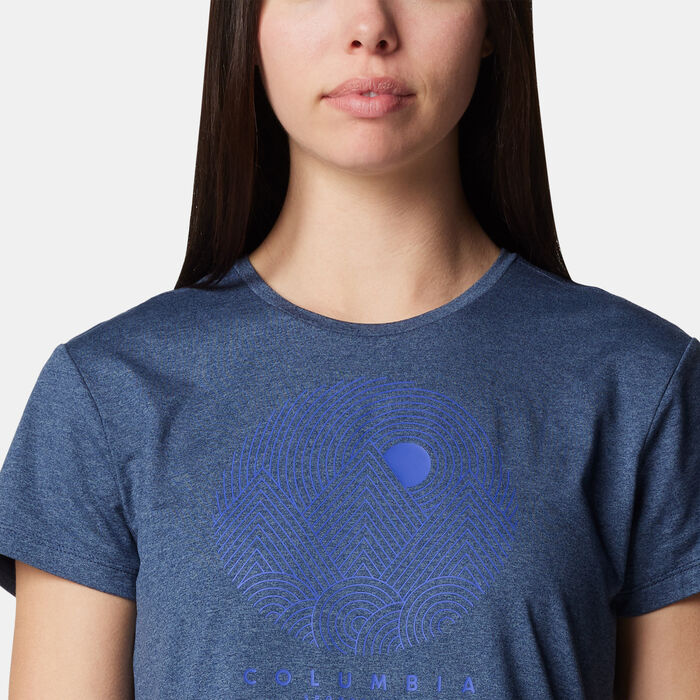 Columbia Women's Sloan Ridge Graphic T-Shirt Blue Columbia Women's Sloan Ridge Graphic T-Shirt Blue image number 3