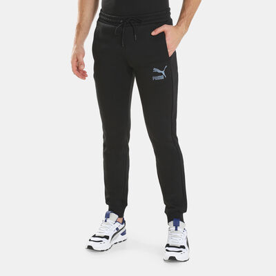 PUMA Men's Iconic T7 Double Knit Track Pants Black