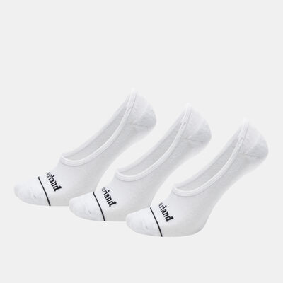 Timberland Men's Invisible Liner Socks (3 Pack) White