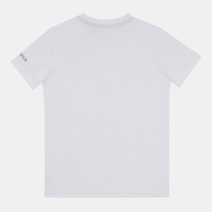 New Balance Kids' Colourblock Shoe Graphic T-Shirt White image number 1