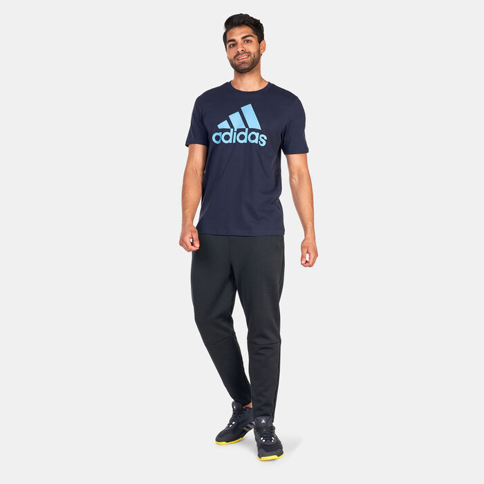 adidas Men's Essentials Big Logo T-Shirt Blue adidas Men's Essentials Big Logo T-Shirt Blue image number 2