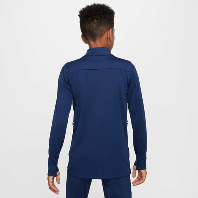 Nike Kids' Academy 1/4-Zip Football Drill Top Blue