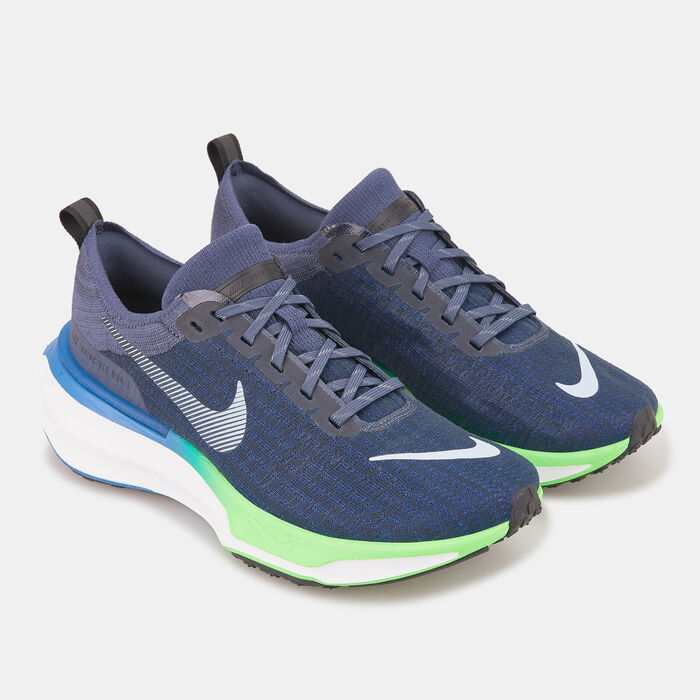 Nike Men's ZoomX Invincible 3 Running Shoe Blue Nike Men's ZoomX Invincible 3 Running Shoe Blue image number 1