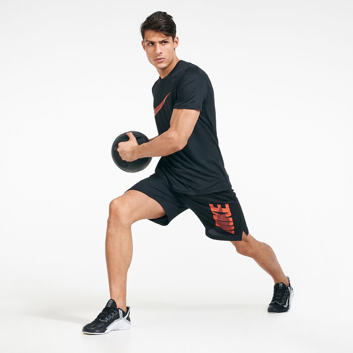 Nike Men's Dri-FIT Graphic Shorts Black Nike Men's Dri-FIT Graphic Shorts Black image number 2