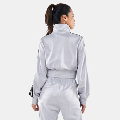 adidas Originals Women's Adicolor Classics High-Shine Track Jacket Silver