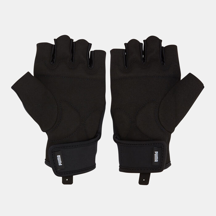 PUMA Men's Essential Training Gloves Black PUMA Men's Essential Training Gloves Black image number 1