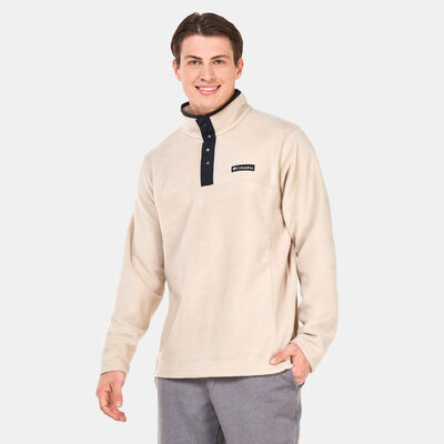 Columbia Men's Steens Mountain™ Half Snap Fleece Sweatshirt Beige Columbia Men's Steens Mountain™ Half Snap Fleece Sweatshirt Beige
