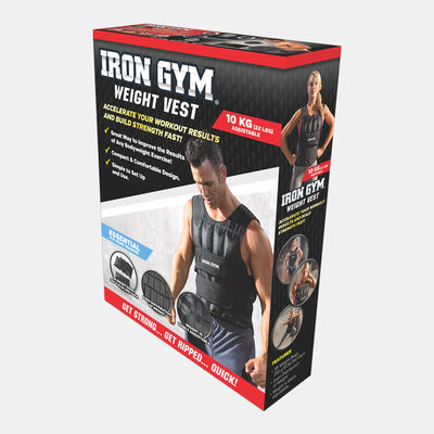 Iron Gym 10kg Adjustable Weighted Vest Multi Iron Gym 10kg Adjustable Weighted Vest Multi