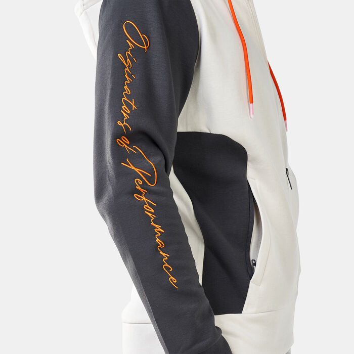 Under Armour Men's UA Summit Knit Full Zip Hoodie Beige Under Armour Men's UA Summit Knit Full Zip Hoodie Beige image number 3