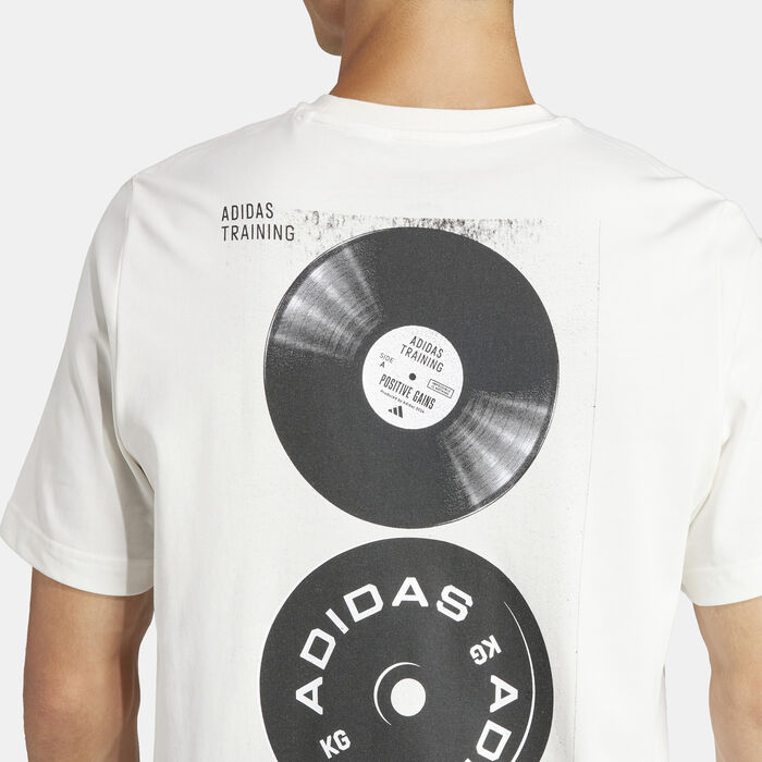 adidas Men's AEROREADY Strength Graphic Training T-Shirt White adidas Men's AEROREADY Strength Graphic Training T-Shirt White image number 4