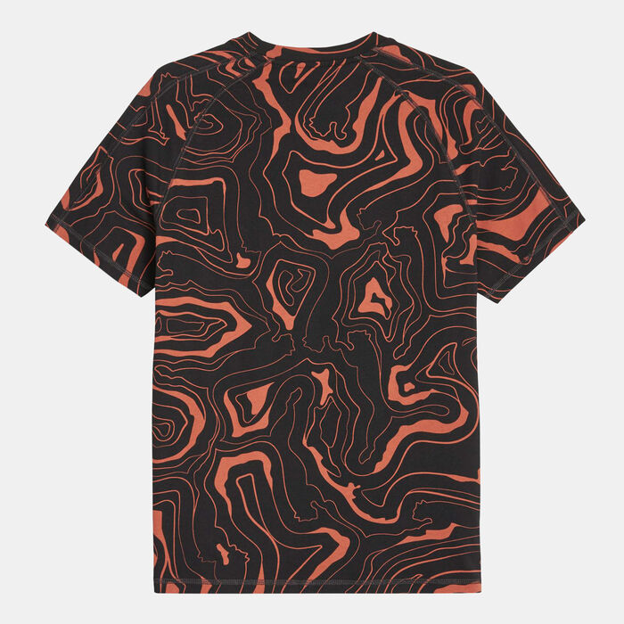 PUMA Men's CLASSICS RE:COLLECTION Allover Print T-Shirt Black PUMA Men's CLASSICS RE:COLLECTION Allover Print T-Shirt Black image number 1