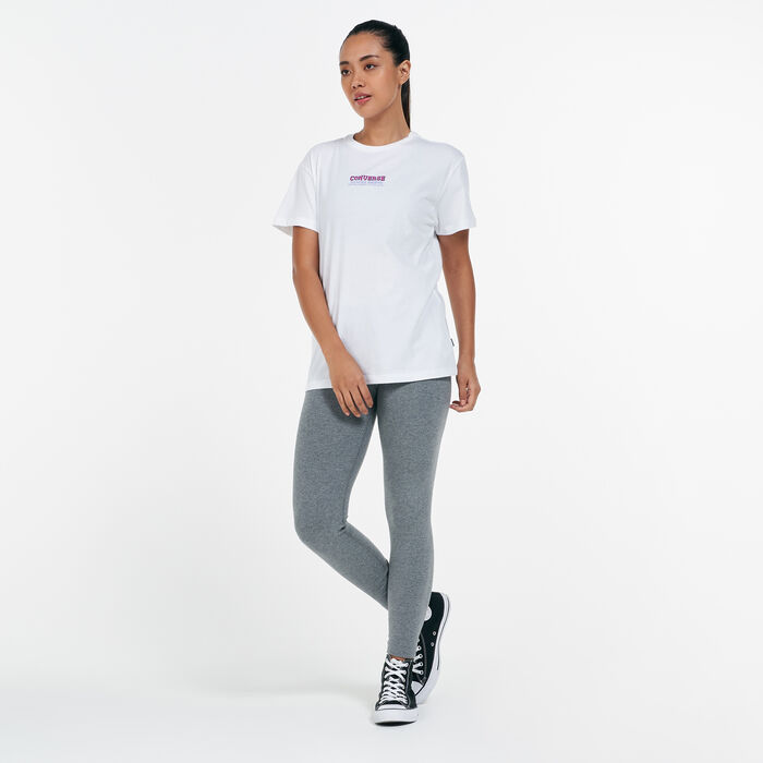 Converse Women's Flower T-Shirt White Converse Women's Flower T-Shirt White image number 2
