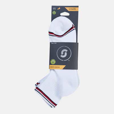 Sun and Sand Sports Men's Cotton Crew Socks White