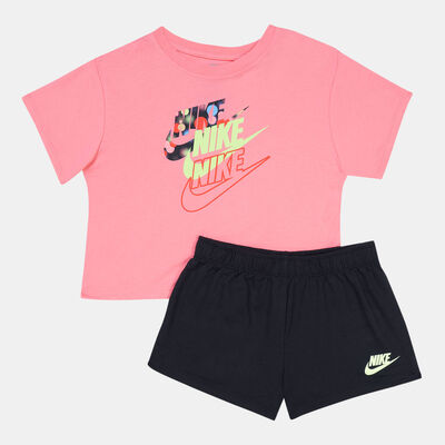 Nike Kids' Boxy T-Shirt And Shorts Set (Baby and Toddler) Black
