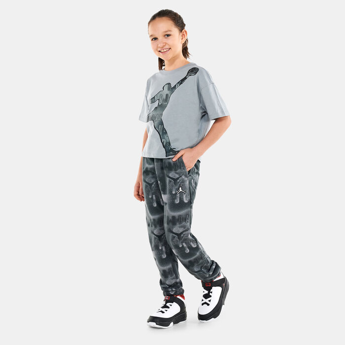 Jordan Kids' Essentials Printed Fleece Pants (Older Kids) Black Jordan Kids' Essentials Printed Fleece Pants (Older Kids) Black image number 2