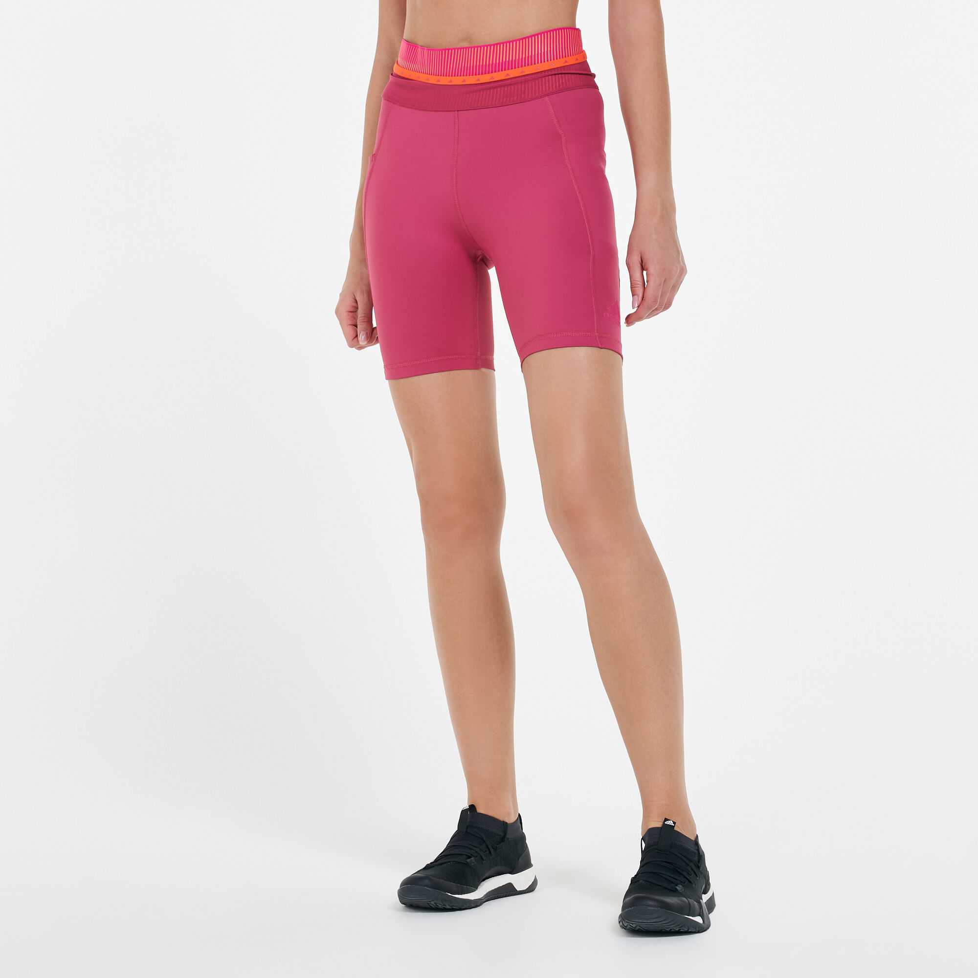 Pink adidas cycling shorts clearance