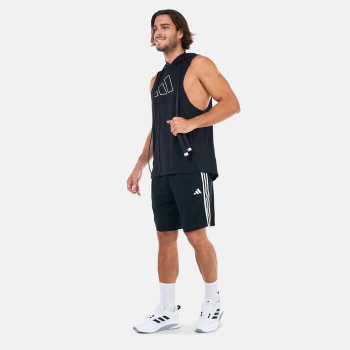 adidas Men's Train Essentials Pique 3-Stripes Training Shorts Black adidas Men's Train Essentials Pique 3-Stripes Training Shorts Black image number 2