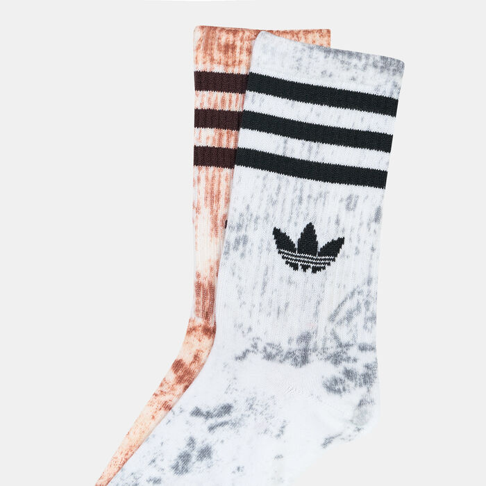 adidas Originals Men's Tie Dye Socks (2 Pack) Multi image number 1