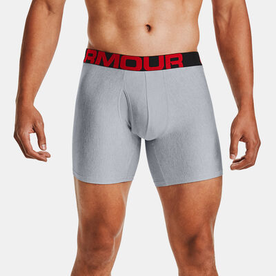 Under Armour Men's Tech™ 6-Inch Boxerjock® Boxers (2 Pack) Grey