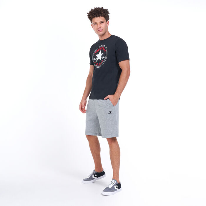 Converse Star Chevron Embroidered Shorts Red Converse Star Chevron Embroidered Shorts Red image number 4