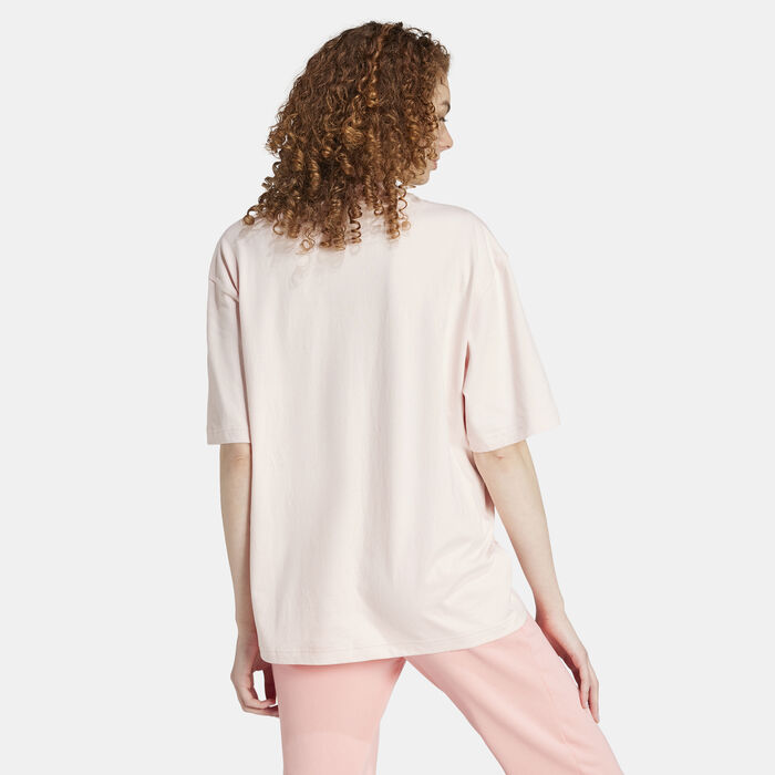adidas Women's Future Icons Badge Of Sport Boyfriend T-Shirt Pink adidas Women's Future Icons Badge Of Sport Boyfriend T-Shirt Pink image number 1