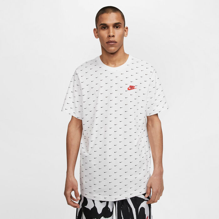Nike Men's Sportswear Mini Swoosh T-Shirt White Nike Men's Sportswear Mini Swoosh T-Shirt White image number 0