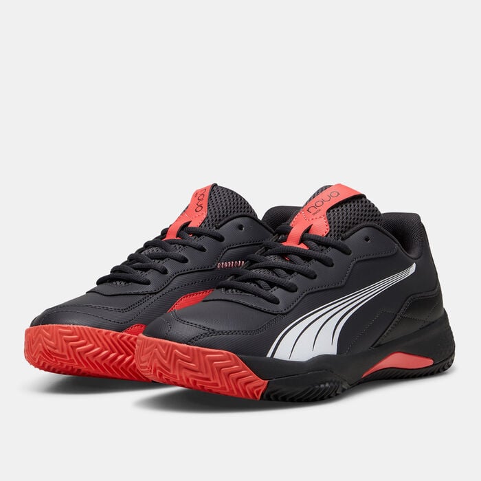 PUMA Men's NOVA Smash Padel Shoes Grey PUMA Men's NOVA Smash Padel Shoes Grey image number 1
