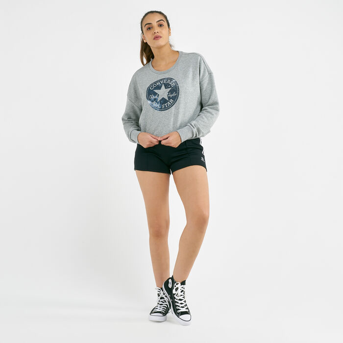 Converse Women's Chuck Patch Nova Long Sleeves T-Shirt Multi Converse Women's Chuck Patch Nova Long Sleeves T-Shirt Multi image number 2
