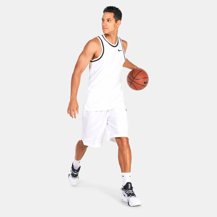 Nike Men's Dri-FIT Icon Basketball Shorts White Nike Men's Dri-FIT Icon Basketball Shorts White image number 2
