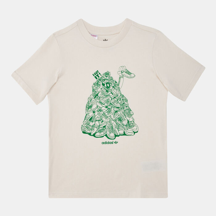 adidas Originals Kids' Stan Smith Graphic Non-Dye T-Shirt (Older Kids) Beige adidas Originals Kids' Stan Smith Graphic Non-Dye T-Shirt (Older Kids) Beige image number 0