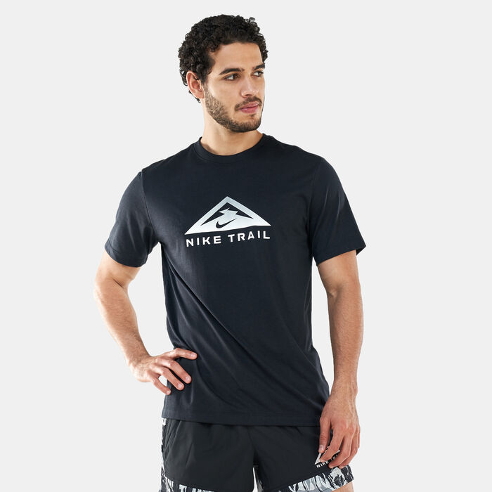 Nike Men's Dri-FIT Trail Running T-Shirt Black Nike Men's Dri-FIT Trail Running T-Shirt Black image number 0