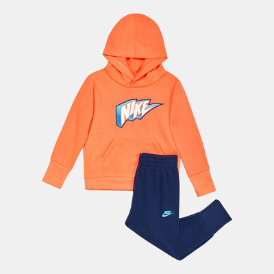 Nike Kids' Hoodie And Pants Set Blue