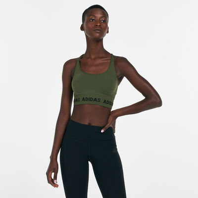 adidas Women's Training Aeroknit Bra Blue