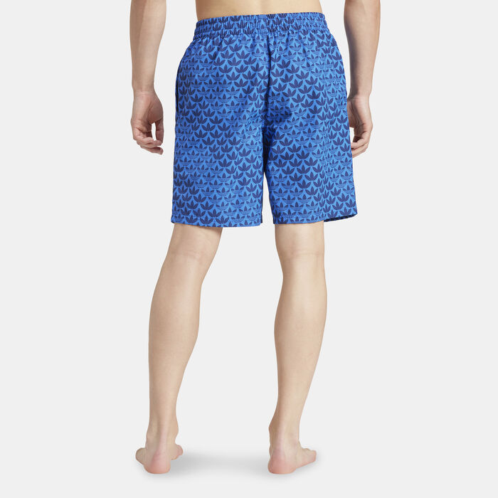 adidas Men's Monogram Swimming Shorts Blue adidas Men's Monogram Swimming Shorts Blue image number 1