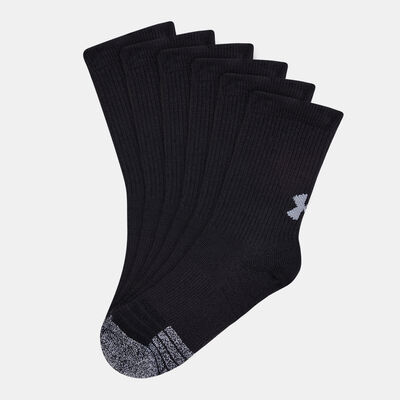Under Armour Kids' HeatGear® Socks (3 Pack) Black Under Armour Kids' HeatGear® Socks (3 Pack) Black